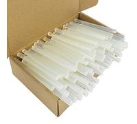 FZGUSYAF 120 Pezzi Bastoni di Colla a Caldo 7x100mm Trasparenti Adesivo per 7mm Pistola per Colla a Caldo - Trasparenti