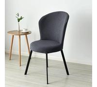 FZKun Coprisedia con schienale rotondo, per sedia da pranzo, ispessito, elasticizzato, antiscivolo, lavabile, elastico, per sala da pranzo, cucina, hotel, ristorante, banchetti, set di 2/4/6 (6 pezzi,