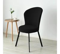 FZKun Coprisedia con schienale rotondo, per sedia da pranzo, ispessito, elasticizzato, antiscivolo, lavabile, elastico, per sala da pranzo, cucina, hotel, ristorante, banchetti, set di 2/4/6 (6 pezzi,