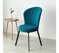 FZKun Coprisedia con schienale rotondo, per sedie da pranzo, ispessito, elasticizzato, antiscivolo, lavabile, elastico, per sala da pranzo, cucina, hotel, ristorante, banchetto, set di 2/4/6 (6 pezzi,