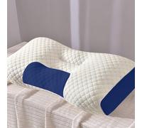 FZKun Cuscino per dormire non collassante, morbido cuscino in memory foam per colonna cervicale per adulti e studenti, comodo cuscino per massaggio al collo in cotone lavorato a maglia, 75 x 48 cm (1