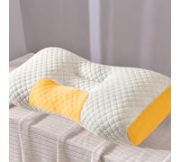 FZKun Cuscino per dormire non collassante, morbido cuscino in memory foam per colonna cervicale per adulti e studenti, comodo cuscino per massaggio al collo in cotone lavorato a maglia, 75 x 48 cm (1