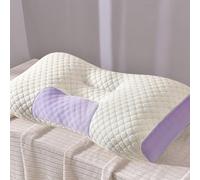 FZKun Cuscino per dormire non collassante, morbido cuscino in memory foam per colonna cervicale per adulti e studenti, comodo cuscino per massaggio al collo in cotone lavorato a maglia, 75 x 48 cm (2