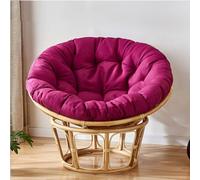 FZKun Cuscino per Sedia Sospesa - Comodo Cuscino Rotondo Spesso Stile Nido Morbido di Supporto per Sedie Papasan Amaca Radar Uovo per Uso Interno Esterno Balcone Giardino (K, 60x60cm)