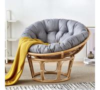 FZKun - Cuscino per sedia sospesa - Stile nido confortevole - Rotondo e spesso - Cuscino di supporto morbido per amaca papasan, sedie a uovo radar, uso interno ed esterno - Balcone, giardino (G, 90)