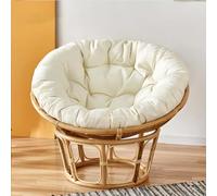 FZKun Cuscino per sedia sospesa - Stile nido confortevole rotondo e spesso - Cuscino di supporto morbido per amaca papasan, sedie uovo radar, uso interno ed esterno, balcone, giardino (L, 90 x)