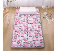 FZKun Materasso Futon - Materassino Pieghevole Leggero con Base Antiscivolo per Dormire, Rilassante per Sonnellini, Viaggi, Letto per Ospiti, Ufficio, Tatami (Rosa, 70x180cm)