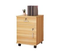 FZL02068LM Cartella Armadietto for documenti da ufficio con armadietto basso mobile con chiusura semplice e organizer for file con cassetti Cartelle di file(Natural)