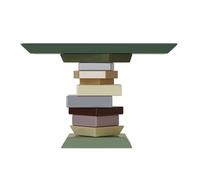 FZL02068LM Mobile Tavolo d'ingresso girevole multilivello, tavolo consolle stretto, arredamento for corridoio, tavolino consolle stretto for divano, multicolore stoccaggio