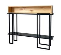 FZL02068LM Mobile Tavolo d'ingresso industriale con contenitore, tavolo decorativo for ingresso, tavolo stretto for divano, ingresso, soggiorno, corridoio, divano, corridoio stoccaggio