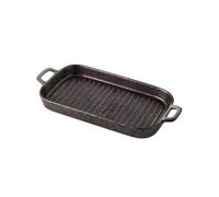 FZL02068LM Pirofile da Forno Grande teglia Rettangolare da 30,6 cm in Ceramica for Cucinare e for Uso Quotidiano, Adatta for Forno e microonde. Pirofila da Forno(Nero)