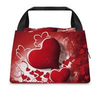 FZMTLDS Borsa per il pranzo di San Valentino Lunch Box per le donne Borsa termica per il pranzo di grande capacità Borsa termica per il pranzo