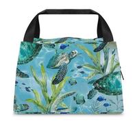 FZMTLDS Borsa per il pranzo Sea Turtle-Blue Lunch Box per le donne Borsa termica per il pranzo Grande Capacità Lunchbox Lunch Cooler Bag
