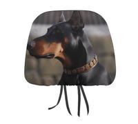FZMTLDS Doberman, 1 coprisedile antipolvere per poggiatesta auto, stile vintage, per auto, furgoni, camion