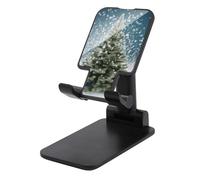 FZMTLDS Merry Christmas Pine Tree Supporto per telefono cellulare pieghevole per scrivania Supporto per cellulare portatile Dock da tavolo Supporto per telefono completamente regolabile per scrivania