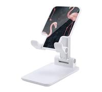 FZMTLDS Peach Flamingo Style Supporto per telefono cellulare pieghevole per scrivania Supporto per cellulare portatile Dock da tavolo Supporto per telefono completamente regolabile per scrivania