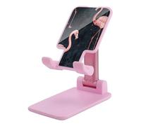FZMTLDS Peach Flamingo Style Supporto per telefono cellulare pieghevole per scrivania Supporto per cellulare portatile Dock da tavolo Supporto per telefono completamente regolabile per scrivania