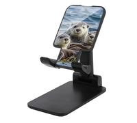 FZMTLDS Sea Otter Family Supporto per telefono cellulare pieghevole per scrivania Supporto per cellulare portatile Dock da tavolo Supporto per telefono completamente regolabile per scrivania adatto