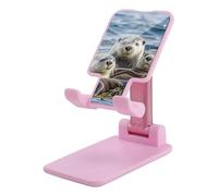 FZMTLDS Sea Otter Family Supporto per telefono cellulare pieghevole per scrivania Supporto per cellulare portatile Dock da tavolo Supporto per telefono completamente regolabile per scrivania adatto