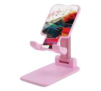 FZMTLDS Supporto per telefono cellulare pieghevole per tastiera per pianoforte colorato Supporto per telefono cellulare portatile Dock da tavolo Supporto per telefono completamente regolabile per