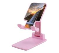 FZMTLDS Waterfall at Sunset Supporto per telefono cellulare pieghevole per scrivania Culla portatile per cellulare Dock da tavolo Supporto per telefono completamente regolabile per scrivania adatto
