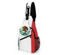 FZMVSQH Bandiera del Messico Borsa a tracolla Rfid Blocco Casual Zaino a tracolla Impermeabile Borsa Petto Zaino Leggero Escursionismo Zaino Uomo Borsa Da Viaggio Sling Borse per Donne Uomini