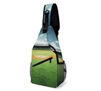 FZMVSQH Borsa a tracolla da campo da baseball con blocco RFID Zaino casual a tracolla zaino impermeabile borsa da petto leggera zaino da trekking zaino da uomo borsa da viaggio borse a tracolla per