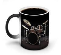 FZMVSQH Cool Drum Set Magic Coffee Mug tazze personalizzate cambia colore tazza sensibile al calore che cambia tazze da caffè con manico 325 ml divertente tazza in ceramica per tè/latte/latte/cacao
