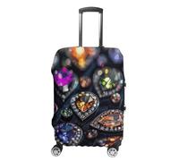 FZMVSQH Intricati modelli di gioielli copertura per valigie da viaggio per bagagli elastici da trasporto coperture per bagagli per valigie approvate Tsa lavabile protezione per bagagli adatta a 45-81