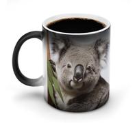 FZMVSQH Koala Bear Magic Tazza da caffè tazze personalizzate che cambia colore tazza sensibile al calore che cambia tazze da caffè con manico, 325 ml, divertente tazza in ceramica per tè/latte/latte