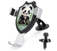 FZMVSQH Panda Supporto universale per telefono da auto aggiornato 3 in 1 Supporto per telefono cellulare Supporto per smartphone Supporto per auto con ventosa per cruscotto auto parabrezza presa