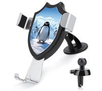 FZMVSQH Penguin Antarctica Ice Supporto universale per telefono da auto aggiornato 3 in 1 Supporto per telefono per auto Supporto per smartphone Supporto per telefono cellulare con ventosa per