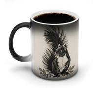 FZMVSQH Skunk, tazza da caffè magica personalizzata, cambia colore, sensibile al calore, con manico, 325 ml, tazza in ceramica divertente per tè, latte, cacao