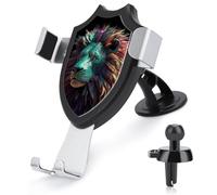 FZMVSQH Supporto per telefono universale per auto con leone astratto 3D aggiornato 3 in 1 Supporto per telefono per auto Supporto per smartphone Supporto per telefono cellulare Supporto per auto con