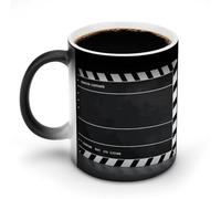 FZMVSQH Tazza da caffè magica cinematografica tazze personalizzate che cambiano colore tazza sensibile al calore che cambia tazze da caffè con manico, 325 ml, divertente tazza in ceramica per tè/latte