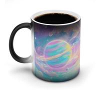 FZMVSQH Tazza da caffè magica con galassia colorata arcobaleno tazza personalizzata cambia colore tazza sensibile al calore che cambia tazze da caffè con manico, 325 ml, divertente tazza in ceramica