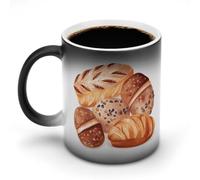 FZMVSQH Tazza da caffè magica con pane dipinto tazze personalizzate che cambiano colore tazza sensibile al calore che cambia tazze da caffè con manico tazze da 325 ml divertente tazza in ceramica per