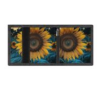 FZMVSQH The Most Beautiful Sunflower - Portafoglio da uomo a tre ante minimalista, con blocco RFID, 8 porta carte di credito, 1 tasca per banconote, portamonete e finestra per documenti, portafogli