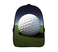 FZMVSQH Zaino da donna con palline da golf, nero, zaino per computer portatile da 16 pollici, zaino casual, impermeabile, zaino da viaggio, borsa per università, borsa leggera per libri per lavoro
