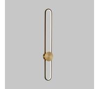 FZQSXAZU Applique da Parete a LED Moderna e Minimalista, Lampada a Striscia Lunga in Rame, Illuminazione cablata per Soggiorno e Camera da Letto, apparecchio di Illuminazione di Design.
