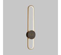 FZQSXAZU Applique da Parete lineare Moderna e Minimalista, Lampada a LED a Striscia di Rame, Lampada cablata per Soggiorno e Camera da Letto, Illuminazione, Illuminazione Domestica Creativa