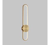 FZQSXAZU Applique da Parete lineare Moderna e Minimalista, Lunga Striscia Luminosa a LED in Rame, Lampada a Cablaggio Fisso, Illuminazione per Soggiorno e Camera da Letto, illuminante per i
