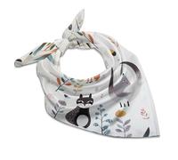 FZQVSGW Sciarpa di seta sfumata anguria testa sciarpa per le donne piccola sciarpa quadrata 63,5 x 63,5 cm sciarpa leggera collo, Immagine Animale, 25"x25"