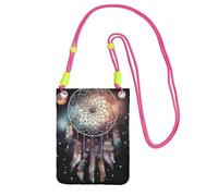 FZQVSLCM Borse a tracolla piccole per le donne borsa del telefono cellulare impermeabile borsa del telefono acchiappasogni e stelle portafoglio borse marsupio