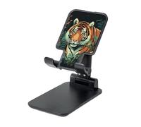 FZQVSLCM Butterfly and Tiger Supporto per telefono cellulare per scrivania ad angolo regolabile in altezza Supporto per telefono cellulare pieghevole Supporto per telefono da tavolo Supporto portatile