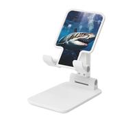 FZQVSLCM Great White Shark Supporto per telefono cellulare per scrivania ad angolo regolabile in altezza Supporto per telefono cellulare pieghevole Supporto per telefono da tavolo portatile Dock per