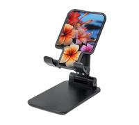 FZQVSLCM Hawaii Flowers Supporto per telefono cellulare per scrivania ad angolo regolabile in altezza Supporto per telefono cellulare pieghevole Supporto per telefono da tavolo portatile Dock da