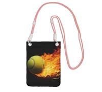FZQVSLCM Piccole borse a tracolla per le donne borsa del telefono cellulare borsa impermeabile del telefono che brucia immagini tennis portafoglio borse marsupio