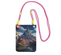 FZQVSLCM Piccole borse a tracolla per le donne borsa del telefono cellulare borsa impermeabile del telefono della città di fantasia borse del raccoglitore del pacchetto di Fanny
