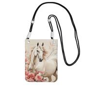 FZQVSLCM Piccole borse a tracolla per le donne borsa del telefono cellulare borsa impermeabile del telefono borsa del telefono immagine del cavallo borse del raccoglitore